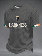 Men's Hello Darkness My Old Friend Waffle Short Sleeves T-shirt