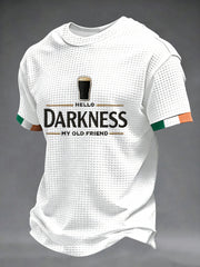 Men's Hello Darkness My Old Friend Waffle Short Sleeves T-shirt
