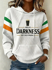 Women's Hello Darkness My Old Friend hooded sweatshirt