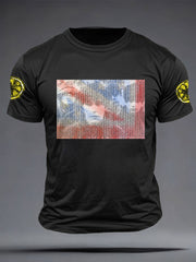 Men's Lemon Roses Music Lover Printed T-shirt