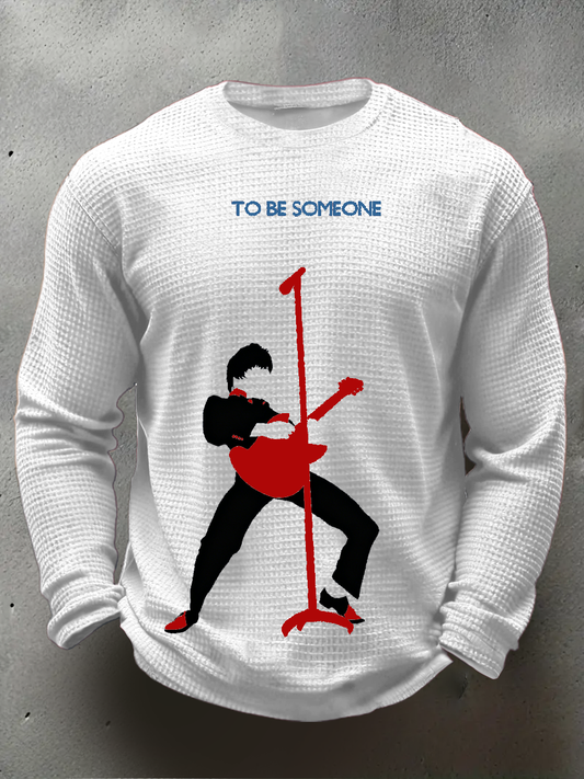 Men's The Jam minimalist pop art Waffle Long Sleeve T-Shirt