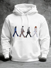 Men's Classic Legendary Rock Band Print Gift For Fans Casual Hoodie