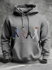 Men's Classic Legendary Rock Band Print Gift For Fans Casual Hoodie