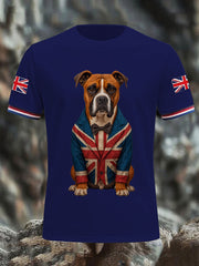 Men's Vintage England Flag Casual T-Shirt