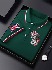 Men's Vintage England Flag Casual Shirt