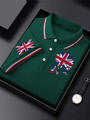 Men's Vintage England Flag Casual Shirt