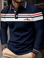 Men's Business Style Outdoor Leisure Sports Mountaineering Long Sleeve Tops