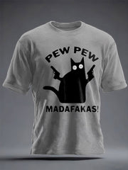 Men's Veteran Pew Humor Printed T-shirt