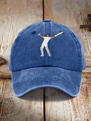 Unisex Cricket Print Hat