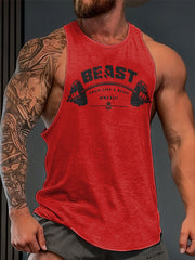 Men's The Beast Printed Tank Tops