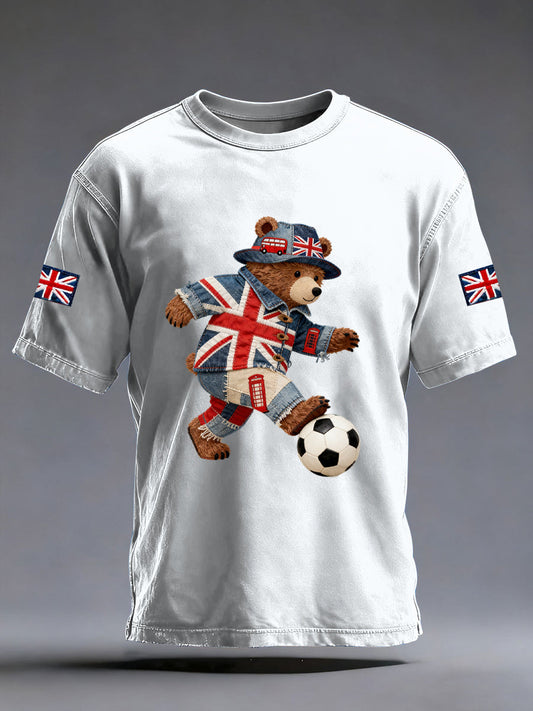 Men's British Style Printed T-shirt