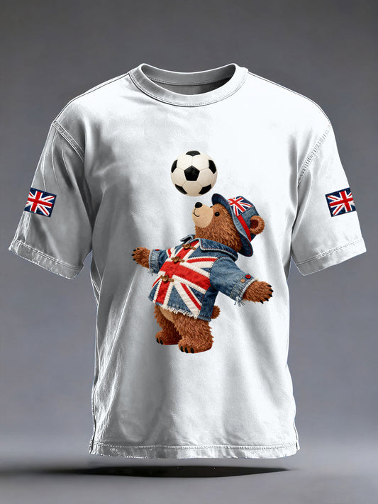 Men's British Style Printed T-shirt