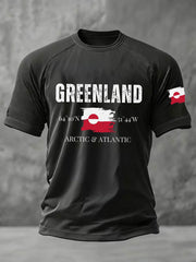 Men's Greenland Printed Casual T-Shirt