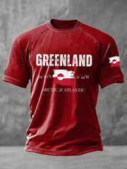 Men's Greenland Printed Casual T-Shirt