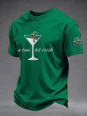 Men's Funny St. Patrick's Day Shamrock Art Short Sleeve T-shirt