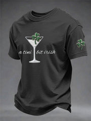 Men's Funny St. Patrick's Day Shamrock Art Short Sleeve T-shirt