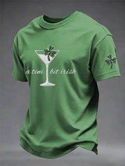 Men's Funny St. Patrick's Day Shamrock Art Short Sleeve T-shirt