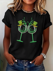 Women's St. Patrick's Day short-sleeved T-shirt