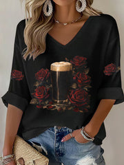 Women's Irish Dark Beer Waffle T-shirt