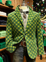 Men’s St. Patrick's Day Print Casual Suit