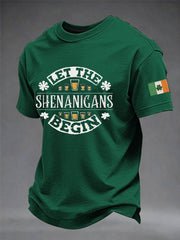 Men's St. Patrick's Day Let The Shenanigans Begin Short Sleeve T-shirt