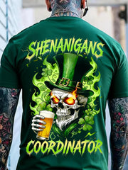 Men's St. Patrick‘s Day Shenanigans Coordinator Printed T-shirt