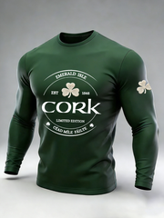 Men's Cork Ireland Long Sleeve Round Neck T-shirt