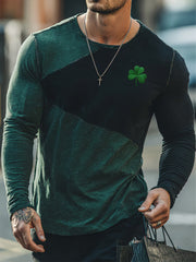 Men's St. Patrick's Day Printed Long-Sleeve T-Shirt