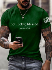 Men's Not Lucy;Blessed Short-sleeved T-shirt