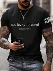 Men's Not Lucy;Blessed Short-sleeved T-shirt