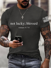 Men's Not Lucy;Blessed Short-sleeved T-shirt