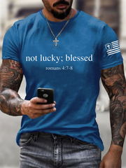 Men's Not Lucy;Blessed Short-sleeved T-shirt