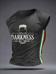 Men's Hello Darkness My Old Friend Casual Vest Top