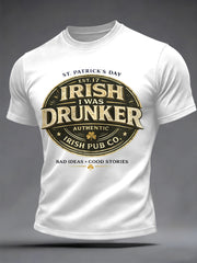 Men's Funny St. Patrick's Day Print Casual Tee