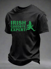 Men's Irish Goodbye Expert Printed Casual T-Shirt