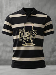 Men's HELLO DARKNESS MY OLD FRIEND polo shirt