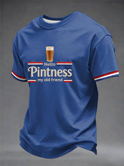 Men's Hello Pintness My Old Friend Printed T-shirt