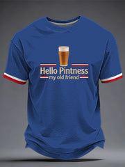 Men's Hello Pintness My Old Friend Printed T-shirt