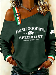 Women's Irish Goodbye Printed Casual Top