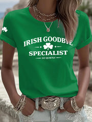 Women's Irish Goodbye Printed Casual T-Shirt