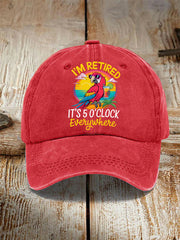 Unisex Resort Hawaiian Design Print Hat