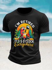 Men's imitation cotton short-sleeved T-shirt