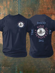 Men's Kiss All the Time Disco Occasionally Short-sleeved T-shirt