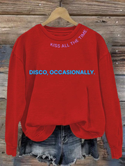Women's Singer Casual Printed Regular Sweatshirt