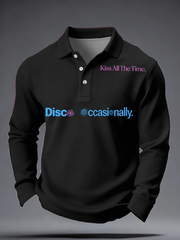 Men's Kiss All The Time Disco Occasionally Printed long sleeve shirt