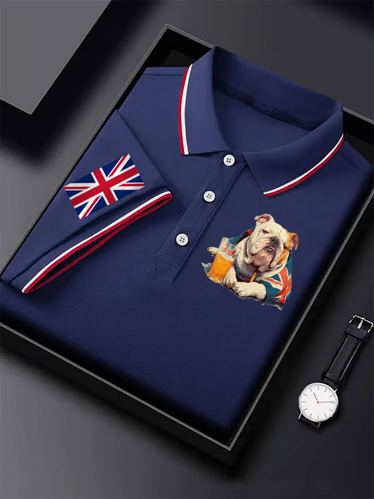 Men's Vintage England Flag Casual Shirt