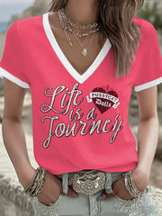 Women's Music Lover The Dolls Printed T-Shirt