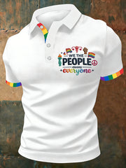 Men's 'We The People Means Everyone' Printed Short Sleeve Top