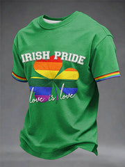 Men's Irish Pride Print Casual T-shirt