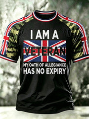 Men's I AM A VETERAN MY OATH OF ALLEGIANCE HAS NO EXPIRY Tee